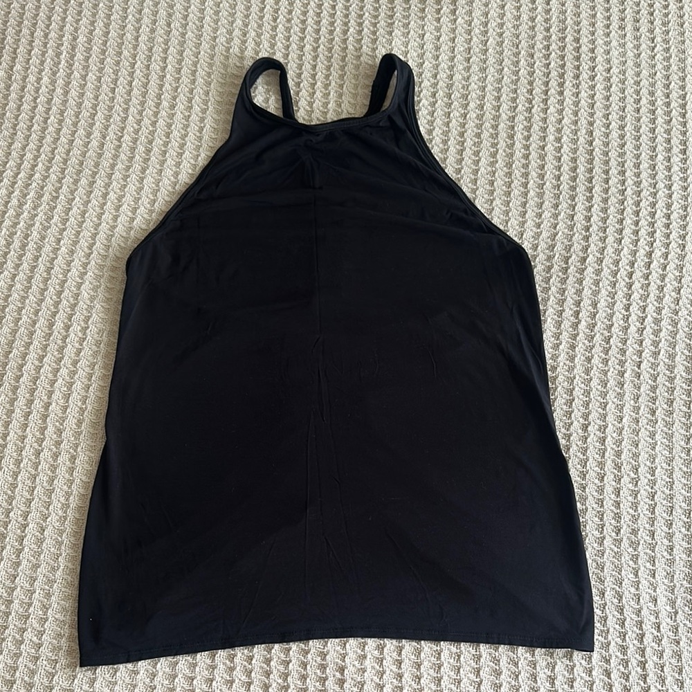 Lululemon Athletica Black Fitted Sleeveless Tank Top